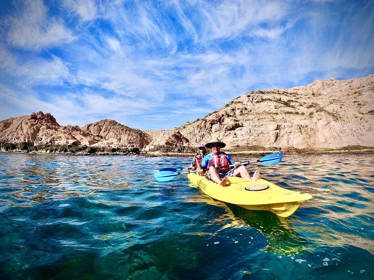 Cabo San Lucas Glass Bottom Kayak Tour and Snorkel at Two Bays